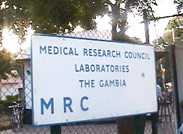 MRC　ガンビア研究所の正門