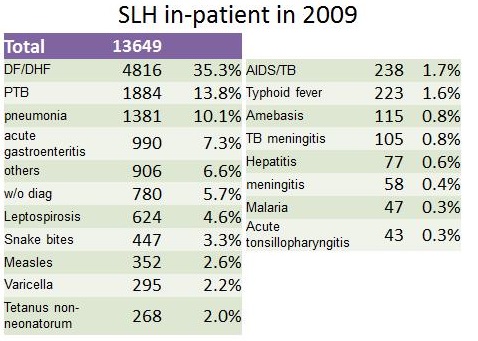 SLH in-patient inn 2009
