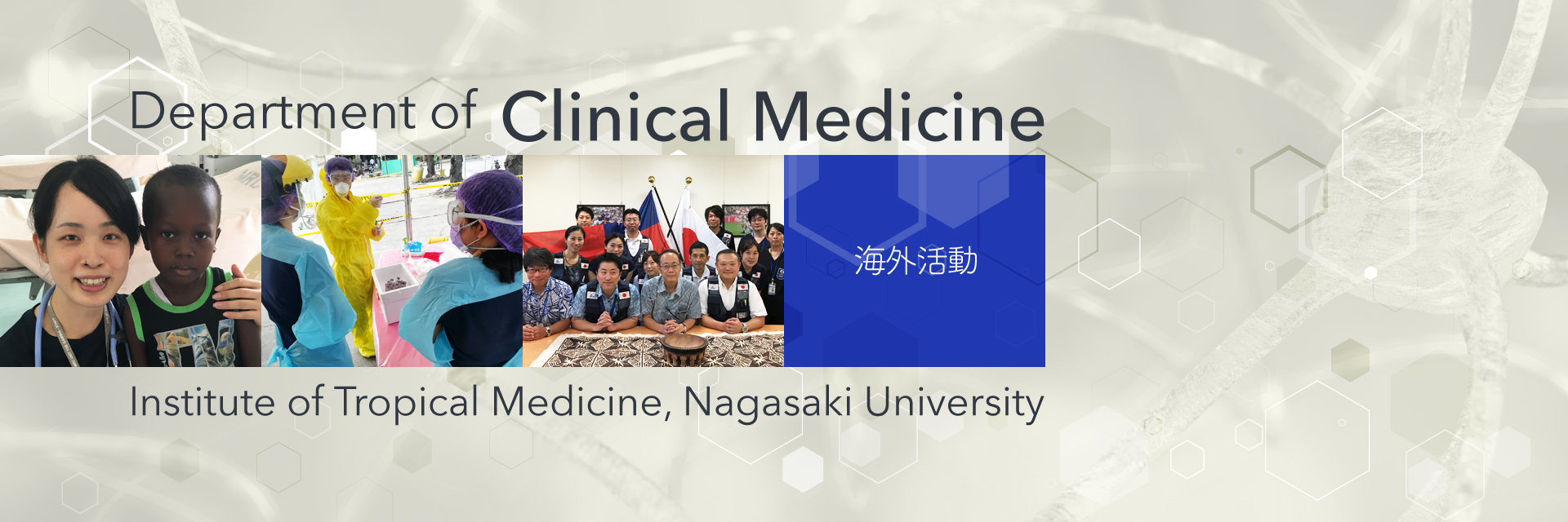 海外活動：Department of Clinical Medicine, Institute of Tropical Medicine, Nagasaki University