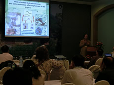Presentation on behavior of primates against infectious diesases