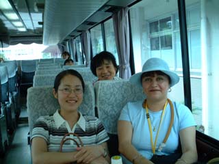 in the bus