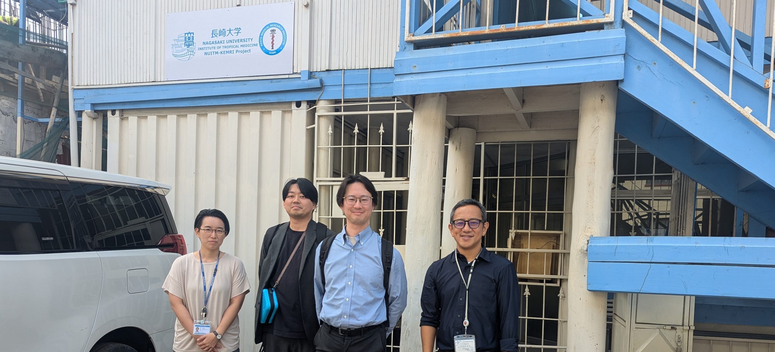 慶應義塾大学医学部 感染症学教室 八木先生、高橋先生 共同研究に向けたケニア拠点訪問