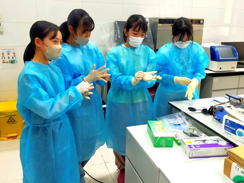 実習（実験前の感染対策1）